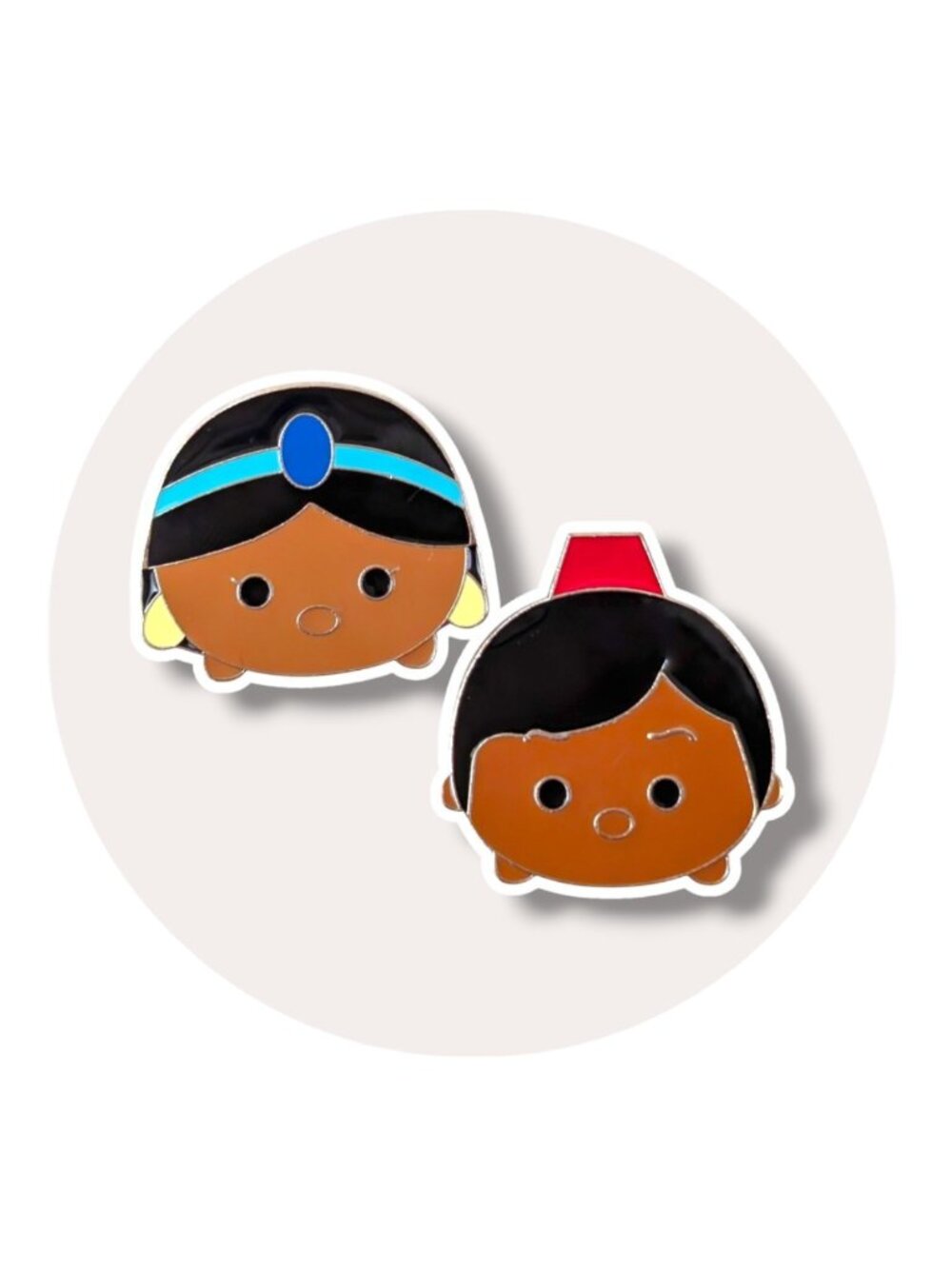 Aladdin Disney Pins: Jasmine and Aladdin Tsum Tsum